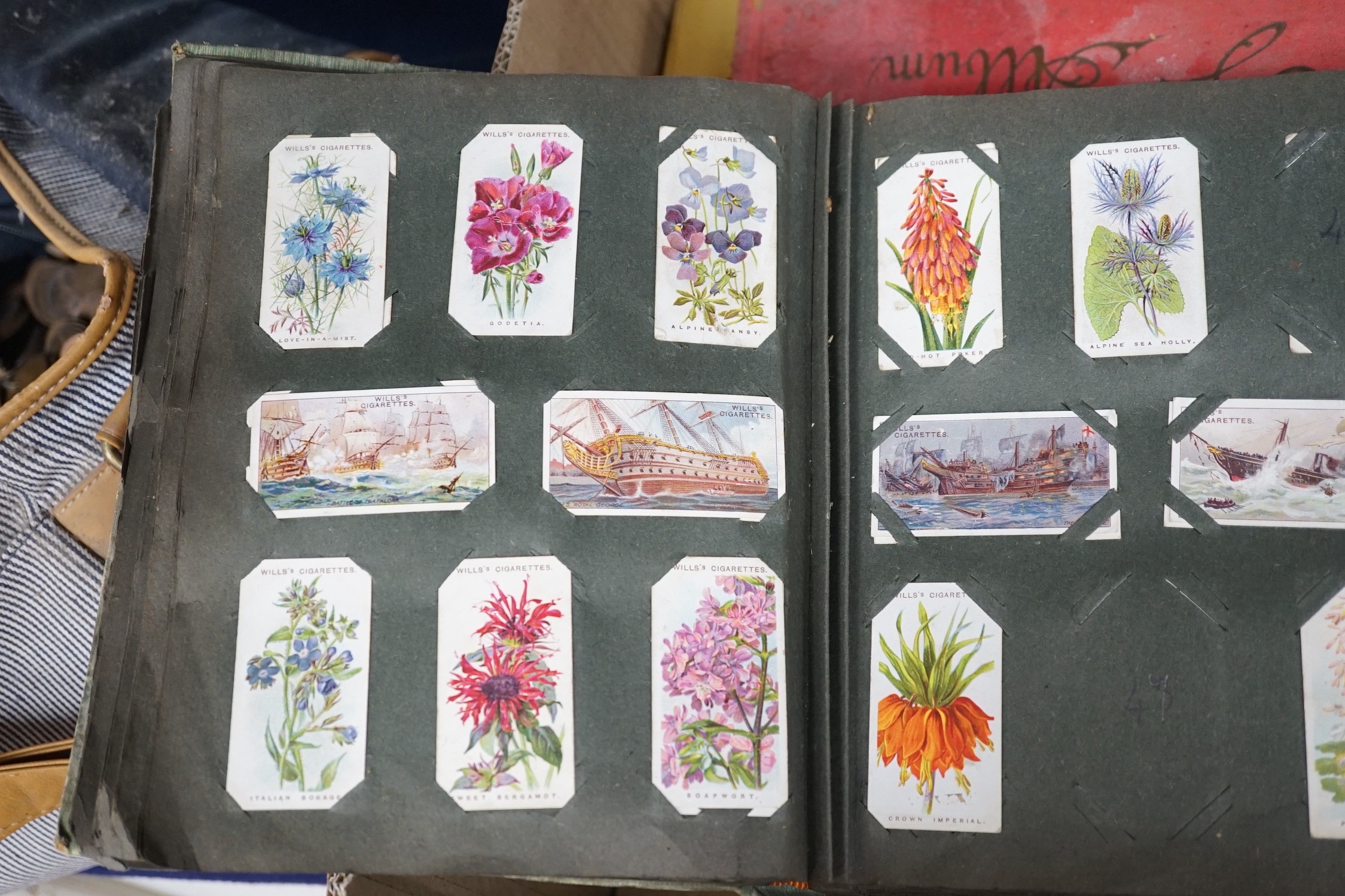 A collection of cigarette cards